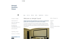 Desktop Screenshot of hempelsound.com.au