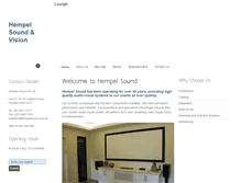 Tablet Screenshot of hempelsound.com.au